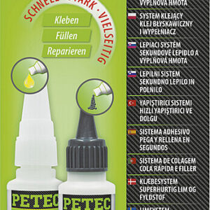 Hochleistungsklebstoff & Filler Petec SpeedBond-Set Inhalt 96 g
