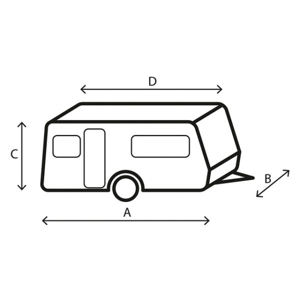 Schutzhülle BRUNNER Caravan Cover 12M 600 - 650 cm – Bild 5