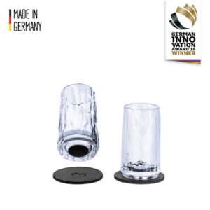 Magnet-Kunststoffgläser silwy SHOT_2er Set_ Hightech / 4 cl