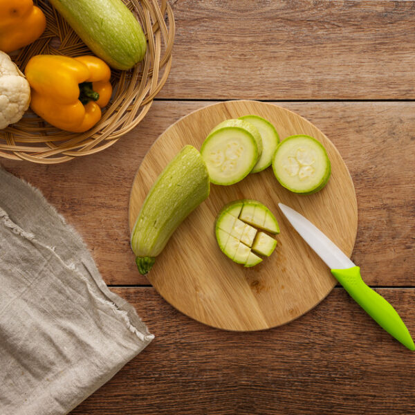 Salatschüssel BRUNNER Greenkick mit Bambusdeckel Durchm. 25 cm Farbe anthrazit – Bild 8