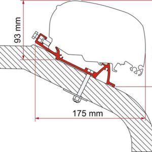 Adapter FIAMMA passend für LMC Tec 500 cm