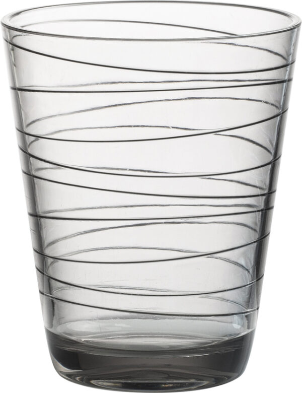 Trinkglas BRUNNER Onda 300 ml, Farbe schwarz / grau