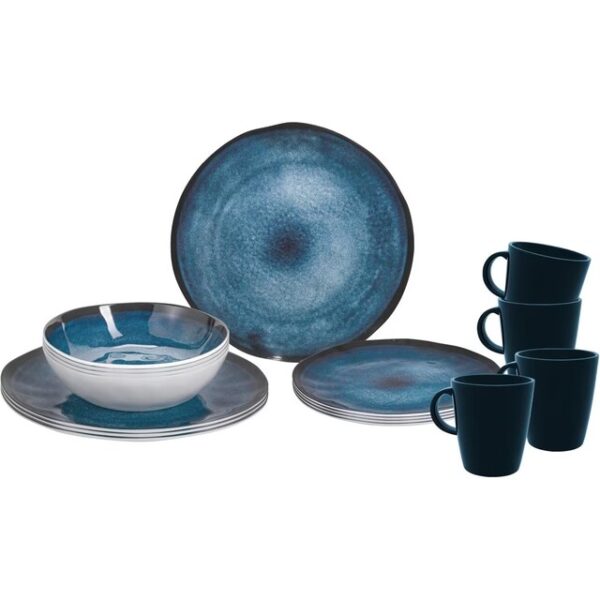 Geschirrset BRUNNER Breeze Flash 16-tlg. Farbe blau