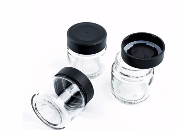 Feinkost-Magnetgläser silwy BLACK & CLASSY, 125 ml 3er Set