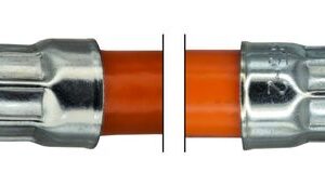 MD-Schlauch TGO 6,3 x 3,5 mm G 1/4 Zoll LH-ÜM x AG 7/16 Zoll x 28 UNEF, Länge 500 mm