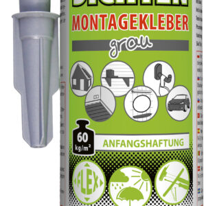 Montagekleber Petec Kleben & Dichten, Farbe grau, Inhalt 290 ml