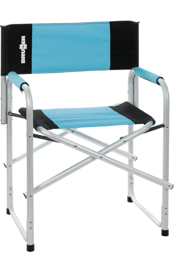 Regiestuhl BRUNNER Bravura mit klappbarem Gestell, Traglast 100 kg, Farbe blau / schwarz