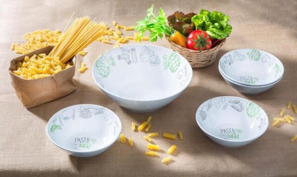 Set 5-tlg. BRUNNER Pasta & Salad, 4 x Suppenteller, 1 x Schale – Bild 4