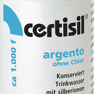Trinkwasserreiniger certisil argento 1.000 F ohne Chlor , 100 ml