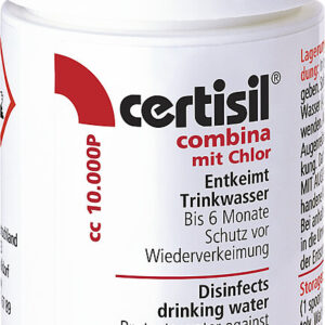 Trinkwasserreiniger certisil combina 10.000 P mit Chlor , 100 g Pulver