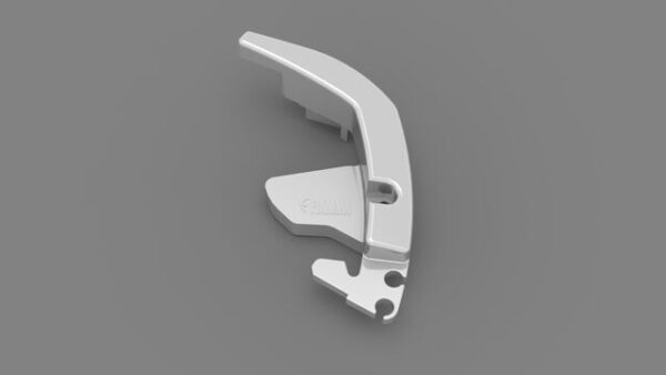 Frontblendenverschluss FIAMMA links zu Markise F80L Farbe titanium
