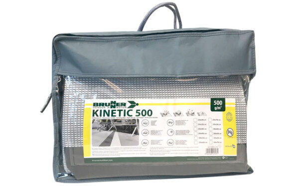 Vorzeltteppich BRUNNER Kinetic 500, 700 x 300 cm Farbe grau/hellgrau