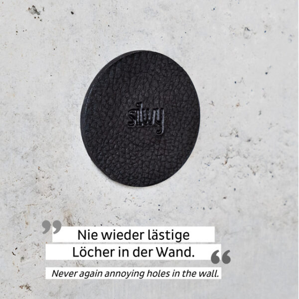 Metall Nano Gel Pads silwy Durchmesser 7,5 cm, 4er-Set Farbe black – Bild 2