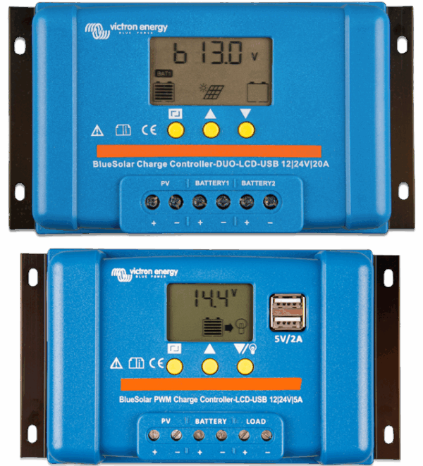 Solarregler Victron BlueSolar PWM DUO-LCD & USB 12 / 24V-20A – Bild 2
