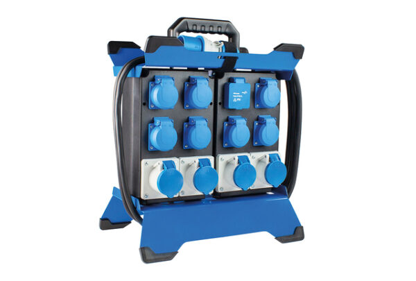 Mobiler Stromverteiler AS SCHWABE Stecky Duo 5 mit powerlight Spannungsanzeige