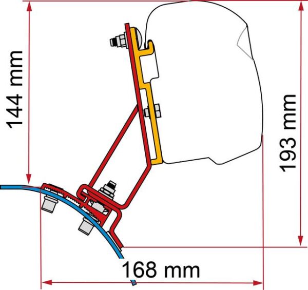 Adapterkit FIAMMA F43 passend für PSA Fahrzeuge