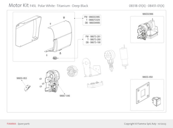 Abdeckung Motorkit FIAMMA F45L Titan. RS