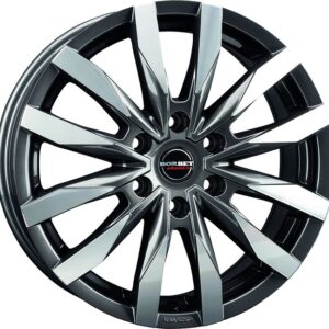 Leichtmetallfelge BORBET CW6 6,5  x 16 Zoll passend für Mercedes Sprinter mistral anthracite polished glossy