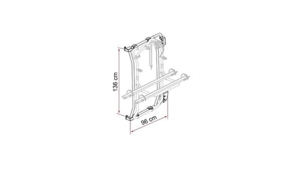 Befestigungsrahmen FIAMMA Kit Frame passend für Ducato ab 2006 Farbe aluminium – Bild 2