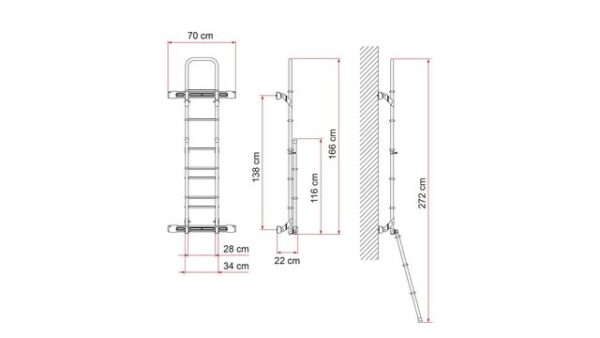 Befestigungsprofil passend für FIAMMA Kit Bars Deluxe Transit ab 2014 Farbe deep black – Bild 3