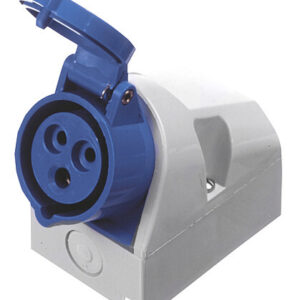 Wanddose CEE 16 A / 230 V Farbe blau