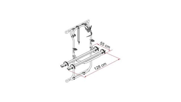 Fahrradträger FIAMMA Carry Bike DJ Traglast 35 kg Farbe eloxiert – Bild 2