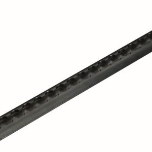 Airlineschiene allsafe halbrund light, Länge 2.000 mm Farbe schwarz eloxiert