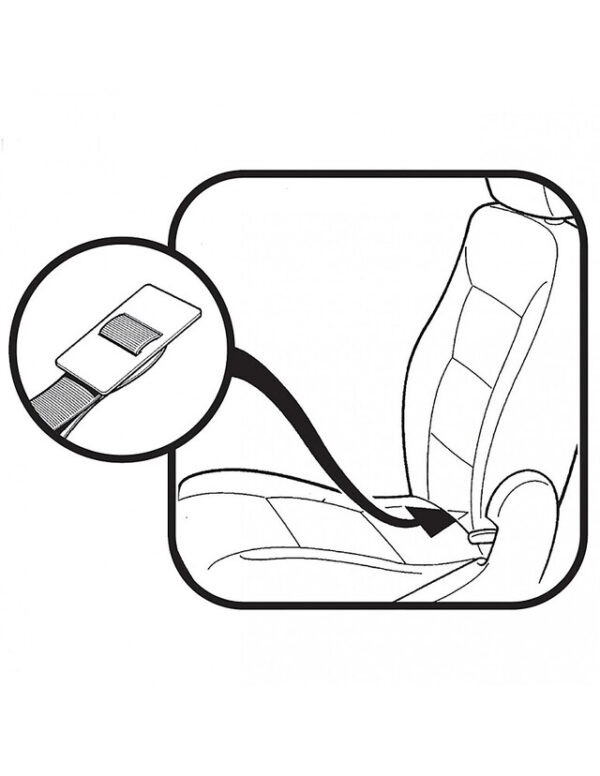 Sitzauflage SITBACK Air Fit Up Stoff 3 D Farbe black – Bild 5