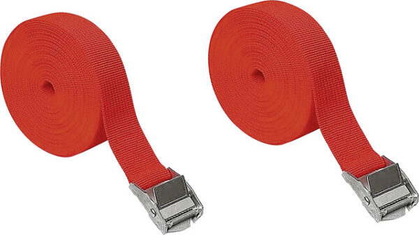 Spann- und Verzurrgurt IWH 2,5 x 250 cm Inhalt 2 Stück Farbe rot