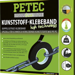Kuntstoff-Klebeband Petec 10 m x 19 x 1,1 mm