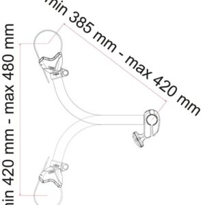 Abstandshalter Bike Block FIAMMA Pro S3 Farbe deep black