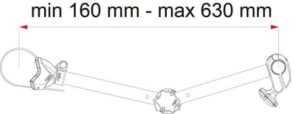 Abstandshalter Bike Block FIAMMA Pro S D2 Farbe aluminium – Bild 2