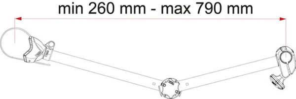 Abstandshalter Bike Block FIAMMA Pro S D3 Farbe aluminium – Bild 2