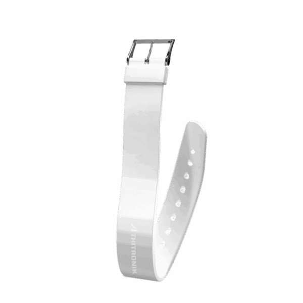 NFC - Silikonarmband THITRONIK Größe M, Farbe weiß