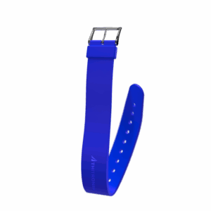 NFC - Silikonarmband THITRONIK Größe L, Farbe blau