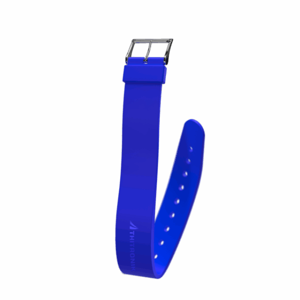 NFC - Silikonarmband THITRONIK Größe L, Farbe blau