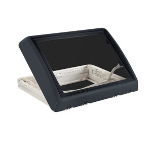 DOMETIC Dachhaube Midi Heki FL, Kurbel mit Zwangsbelüftung Farbe grau