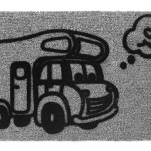 Fußabsteifer ARISOL Derby Flock Camper 25 x 50 cm Farbe grau