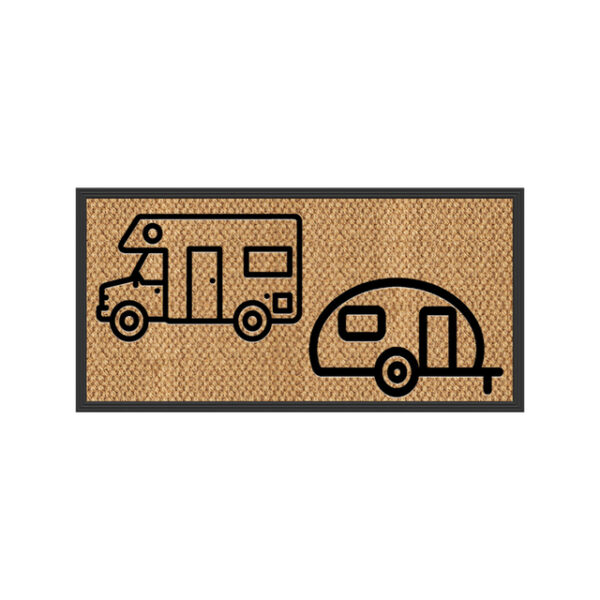 Fußmatte ARISOL Spider Camper 25 x 50 cm Farbe braun