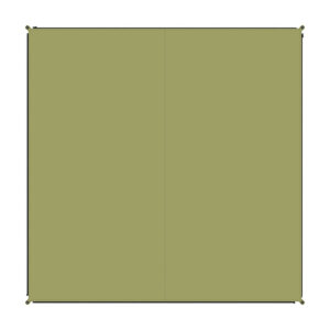 Teppich BENT Zip-Carpet Farbe moosgrün