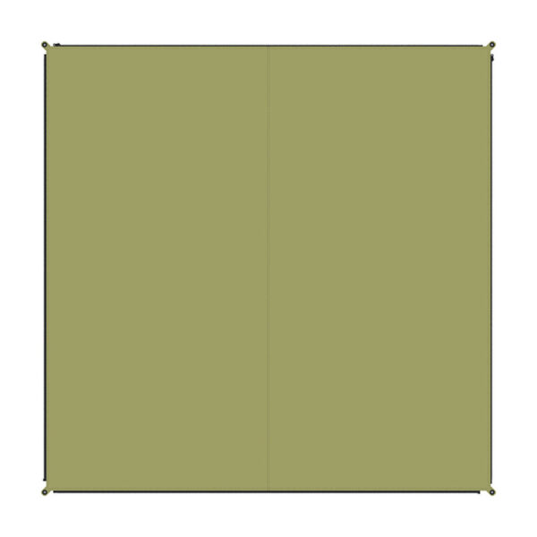 Teppich BENT Zip-Carpet Farbe moosgrün