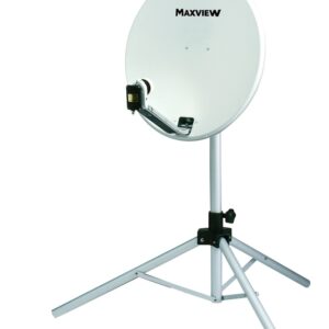 MAXVIEW Satanlage Portable Sat Kit Light 54 cm inkl. Receiver und easy find LNB