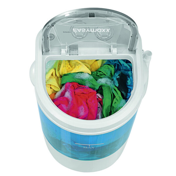 Mini-Waschmaschine EASYmaxx 260 W Fb.weiß / blau – Bild 4