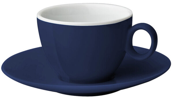 Espressotasse mit Untertasse Melamin Brunner 100 ml Fb. dunkelblau
