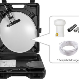 Campingkoffer Mobile Sat-Anlage inkl. LNB und Kabel