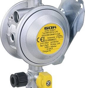 Niederdruckregler GOK Caramatic Basic One Typ EN61-DS PS 16 bar 30 mbar 1,5 kg/h M 20 x 1,5 x RVS 8