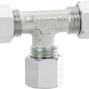 Schneidring-Verschraubung T 3 x RVS 8