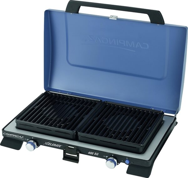 Gaskocher Camping Gaz Xcelerate 400-SG Caravan 2-flammig inkl. Grillplatten 30 mbar 2 x 2,2 kW – Bild 2