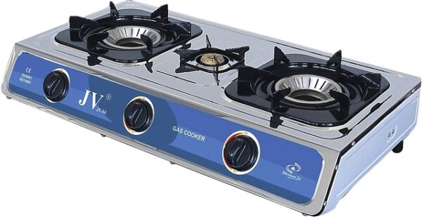 Gaskocher JV 04s 3-flammig Farbe grau / blau – Bild 2