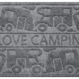 Fußmatte ARISOL Kera Camp 60 x 40 cm Farbe grau